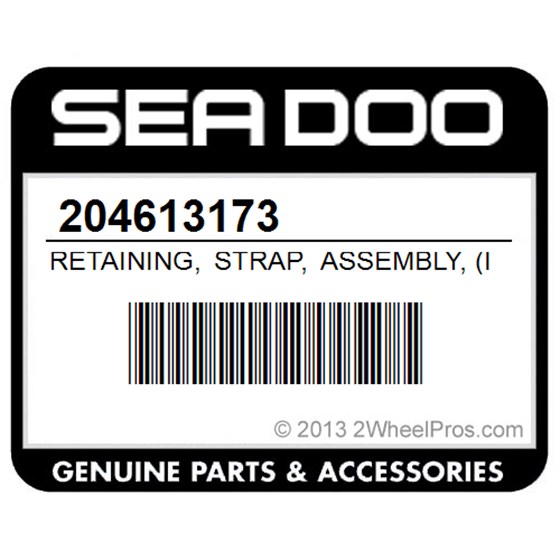 Sea-Doo 204613173 Retaining, Strap, Assembly, (Includes, 6, To, 8, Copper, )