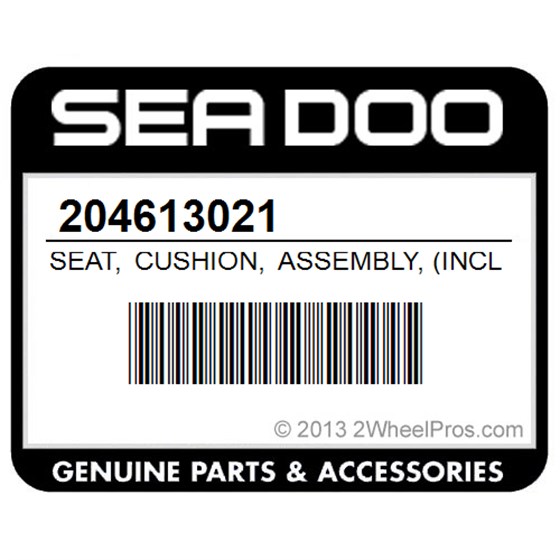 Sea-Doo 204613021 Seat, Cushion, Assembly, (Includes, 7, To, 8, Blue, )