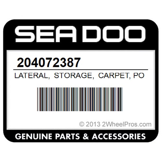 Sea-Doo 204072387 Lateral, Storage, Carpet, Port, Side