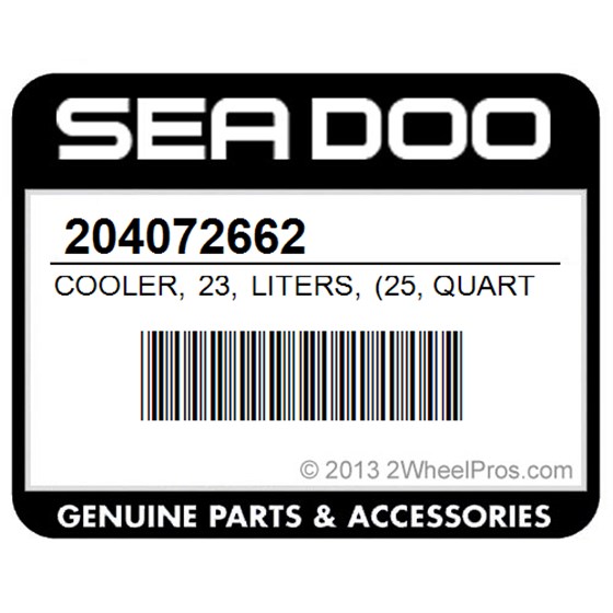 Sea-Doo 204072662 Cooler, 23, Liters, (25, Quarts)