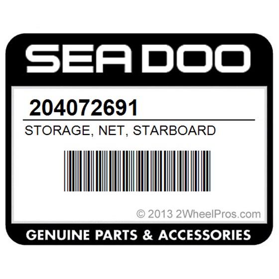 Sea-Doo 204072691 Storage, Net, Starboard