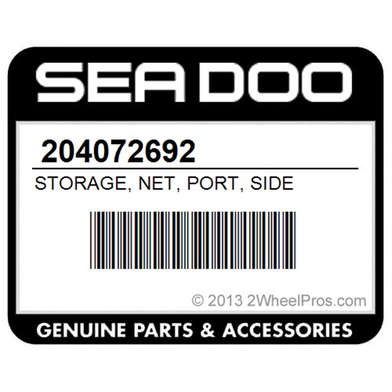 Sea-Doo 204072692 Storage, Net, Port, Side