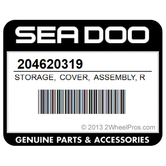 Sea-Doo 204620319 Storage, Cover, Assembly, Red, Red, Model