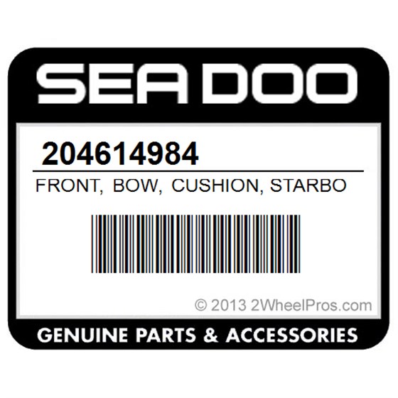 Sea-Doo 204614984 Front, Bow, Cushion, Starboard