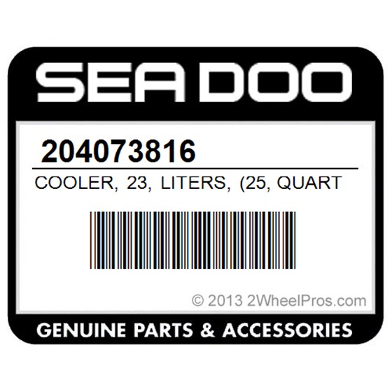 Sea-Doo 204073816 Cooler, 23, Liters, (25, Quarts)