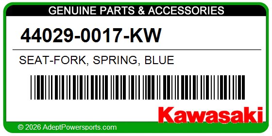Kawasaki 44029-0017-KW Seat-Fork, Spring, Blue