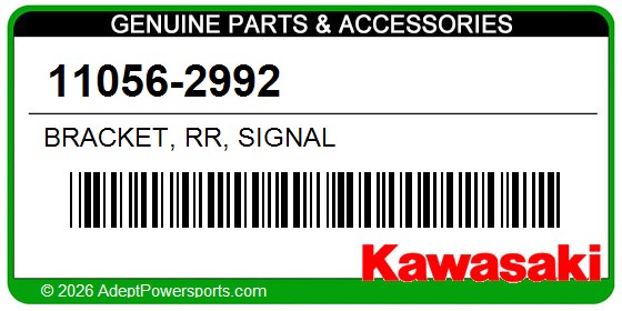 Kawasaki 11056-2992 Bracket, Rr, Signal