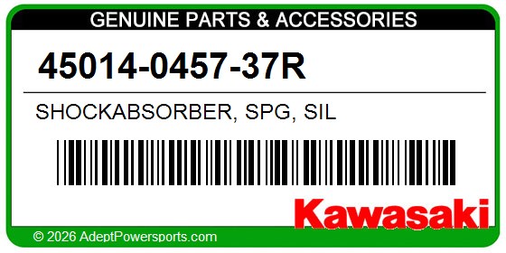 Kawasaki 45014-0457-37R Shockabsorber, Spg, Sil