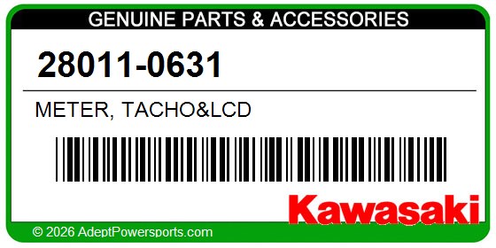 Kawasaki 28011-0631 Meter, Tacho&Lcd