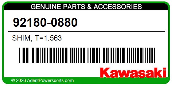 Kawasaki 92180-0880 Shim, T=1.563