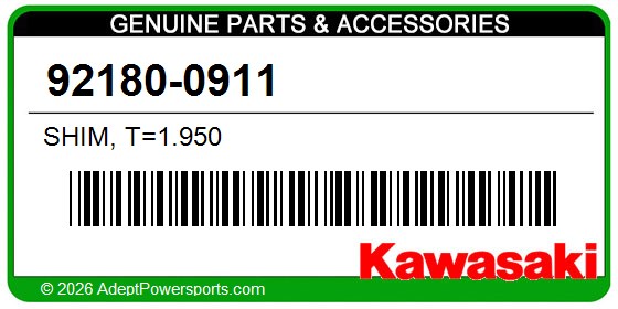 Kawasaki 92180-0911 Shim, T=1.950