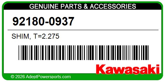 Kawasaki 92180-0937 Shim, T=2.275