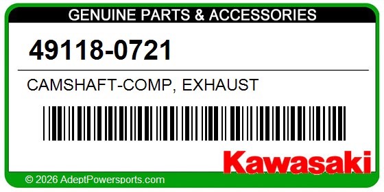 Kawasaki 49118-0721 Camshaft-Comp, Exhaust
