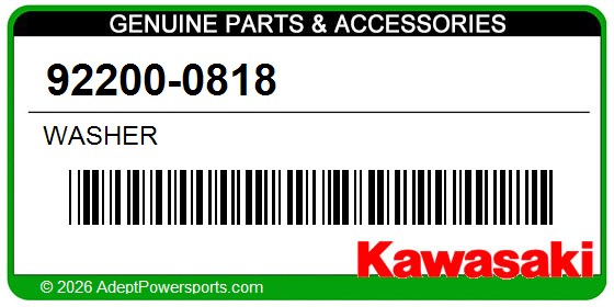 Kawasaki 92200-0818 Washer