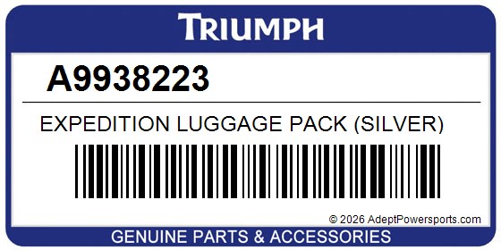 Triumph A9938223 Expedition Luggage Pack (Silver)