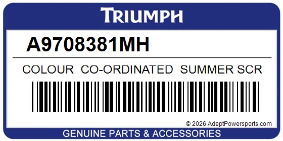 Triumph A9708381MH Colour Co-Ordinated Summer Screen - Aluminium Silv