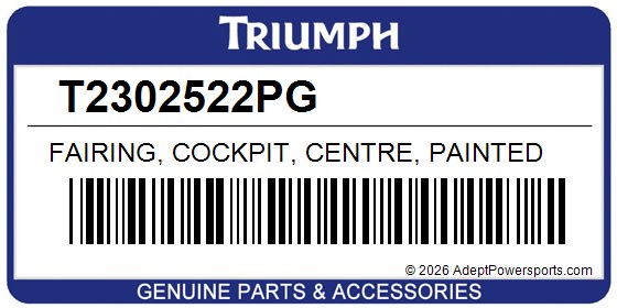 Triumph T2302522PG Fairing, Cockpit, Centre, Painted