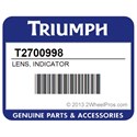 Triumph T2700998 Lens, Indicator