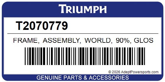 Triumph T2070779 Frame, Assembly, World, 90%, Gloss