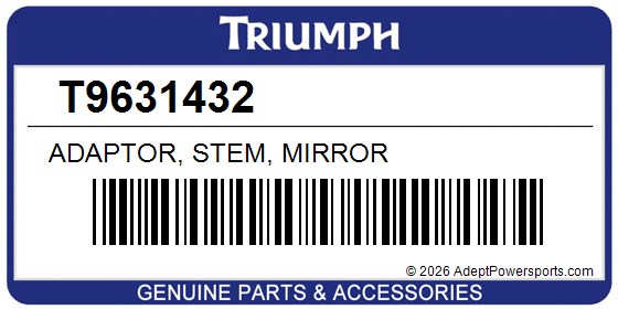 Triumph T9631432 Adaptor, Stem, Mirror