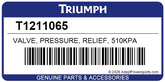 Triumph T1211065 Valve, Pressure, Relief, 510Kpa