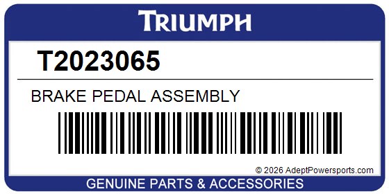 Triumph T2023065 Brake Pedal Assembly