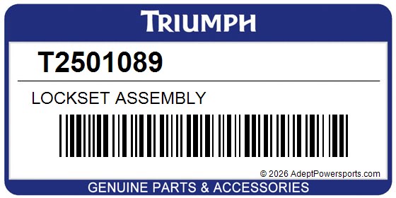 Triumph T2501089 Lockset Assembly