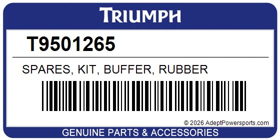 Triumph T9501265 Spares, Kit, Buffer, Rubber