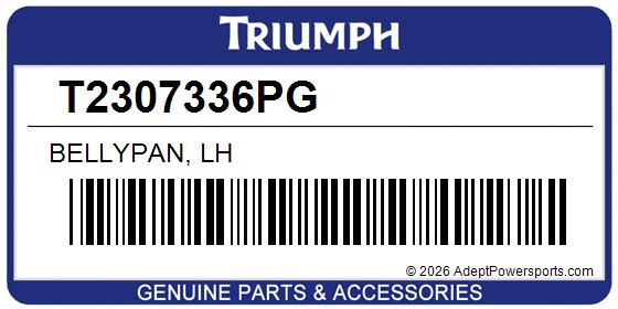Triumph T2307336PG Bellypan, Lh