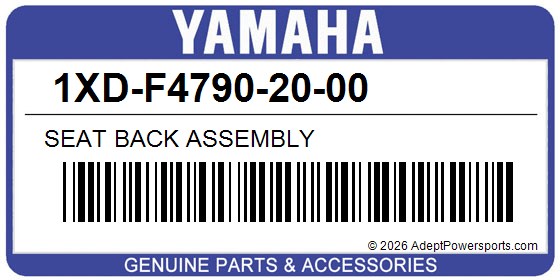 Yamaha 1XD-F4790-20-00 Seat Back Assembly