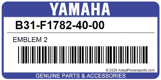 Yamaha B31-F1782-40-00 Emblem 2