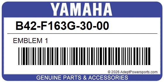 Yamaha B42-F163G-30-00 Emblem 1