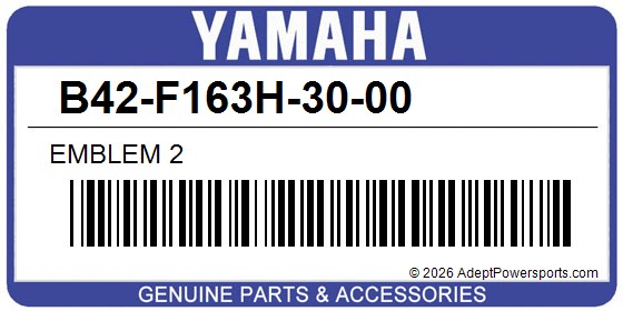 Yamaha B42-F163H-30-00 Emblem 2