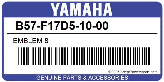 Yamaha B57-F17D5-10-00 Emblem 8