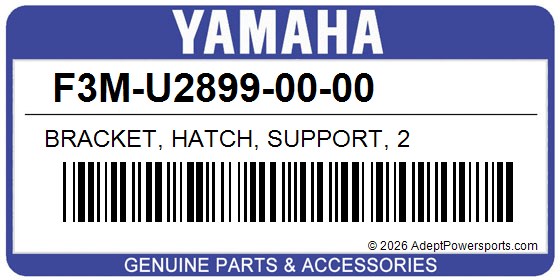 Yamaha F3M-U2899-00-00 Bracket, Hatch, Support, 2