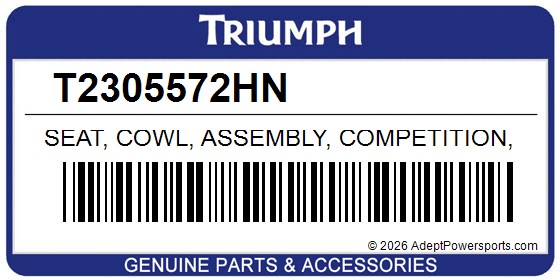 Triumph T2305572HN Seat, Cowl, Assembly, Competition, Green