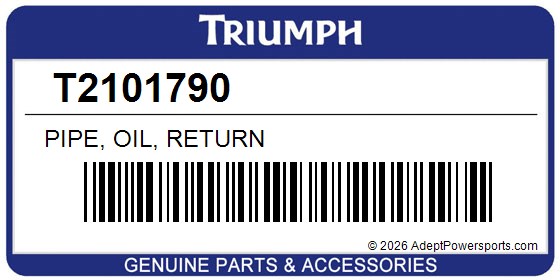 Triumph T2101790 Pipe, Oil, Return