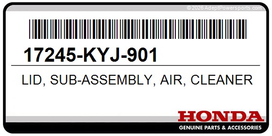 Honda 17245-KYJ-901 Lid, Sub-Assembly, Air, Cleaner
