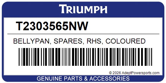 Triumph T2303565NW Bellypan, Spares, Rhs, Coloured