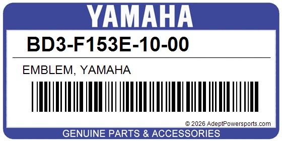 Yamaha BD3-F153E-10-00 Emblem, Yamaha