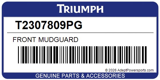 Triumph T2307809PG Front Mudguard