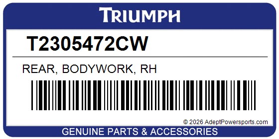 Triumph T2305472CW Rear, Bodywork, Rh