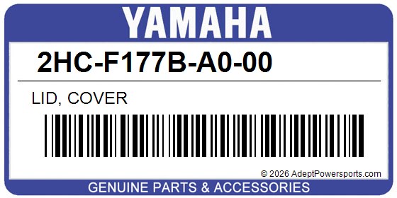 Yamaha 2HC-F177B-A0-00 Lid, Cover