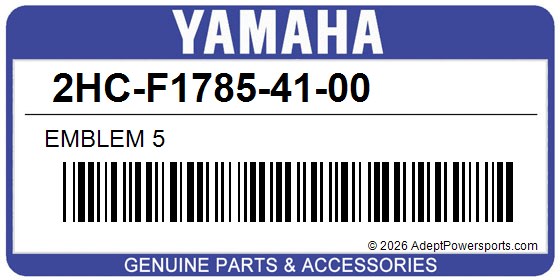 Yamaha 2HC-F1785-41-00 Emblem 5