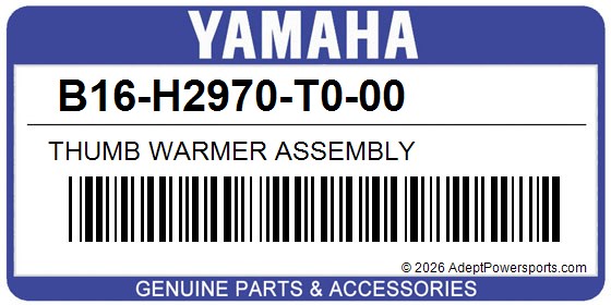 Yamaha B16-H2970-T0-00 Thumb Warmer Assembly