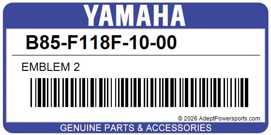 Yamaha B85-F118F-10-00 Emblem 2