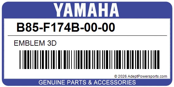 Yamaha B85-F174B-00-00 Emblem 3D