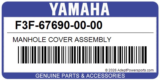 Yamaha F3F-67690-00-00 Manhole Cover Assembly