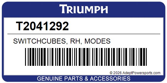Triumph T2041292 Switchcubes, Rh, Modes