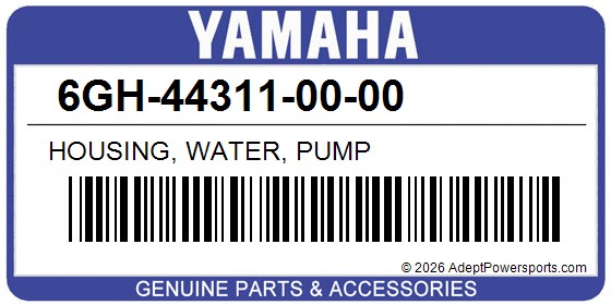 Yamaha 6GH-44311-00-00 Housing, Water, Pump